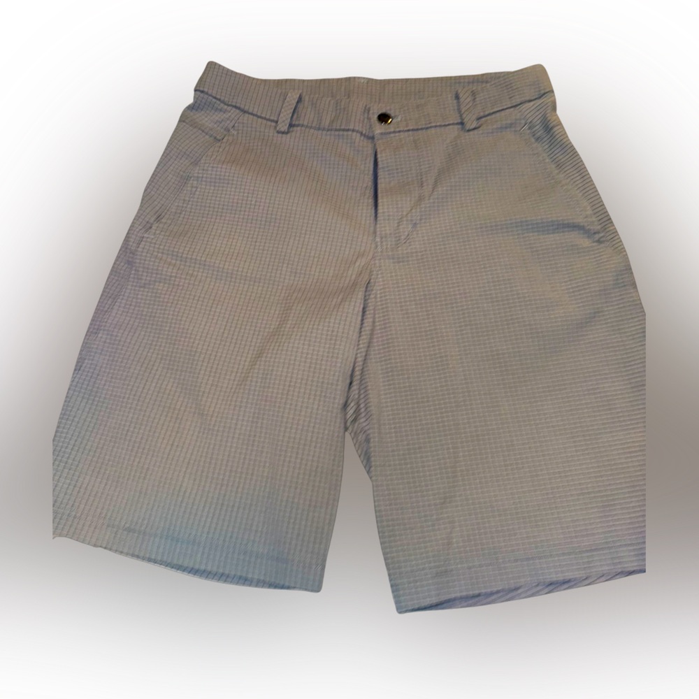 Lululemon Chino Shorts Classic Fit Polyester Blend Athletic Grey Men's SZ 32